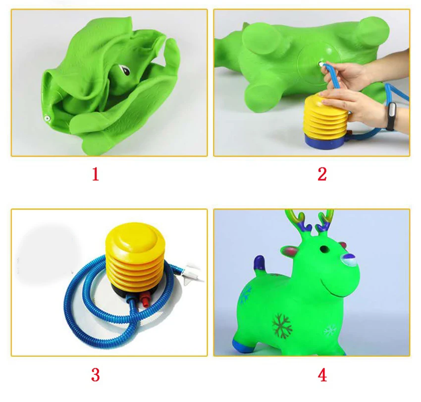 Bouncy Jumping Horse Kids Animal Toys Mixed Colors Painted Cartoon Inflatable Vault Children's Toy Factory Supply 30*16*27 Bouncy Jumping Horse Kids Animal Toys Mixed Colors Painted Cartoon Inflatable Vault Children's Toy Factory Supply 30*16*27