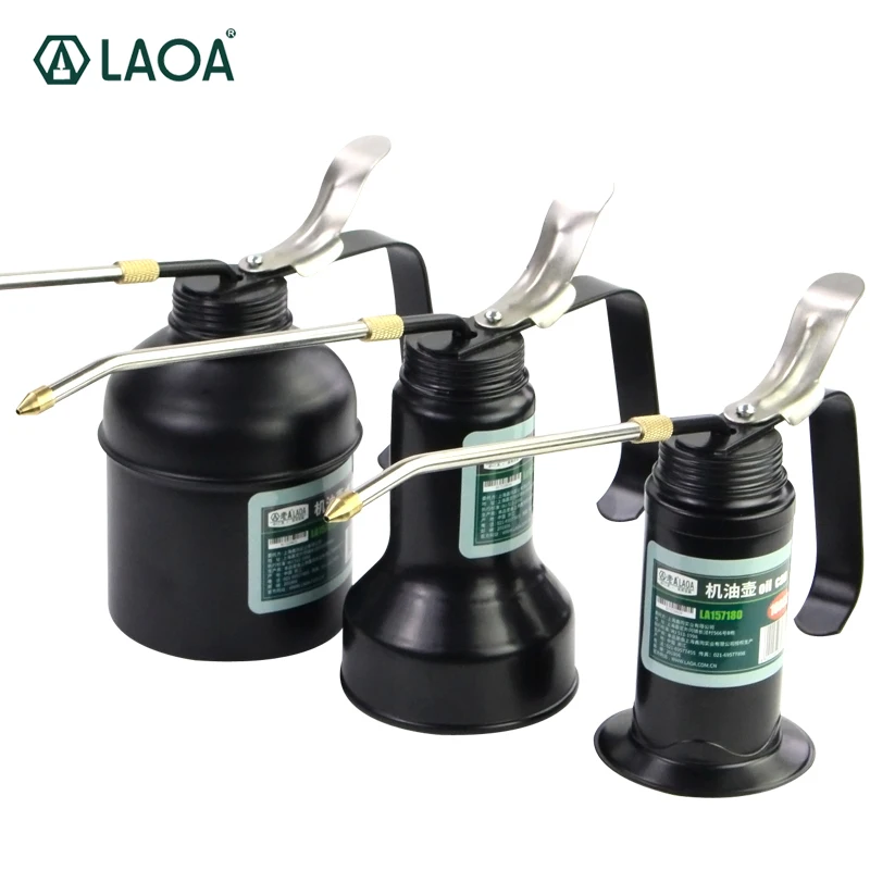 LAOA HVLP Oiler 180cc/300cc/500cc Machine Oiler Pump High Pressure Long