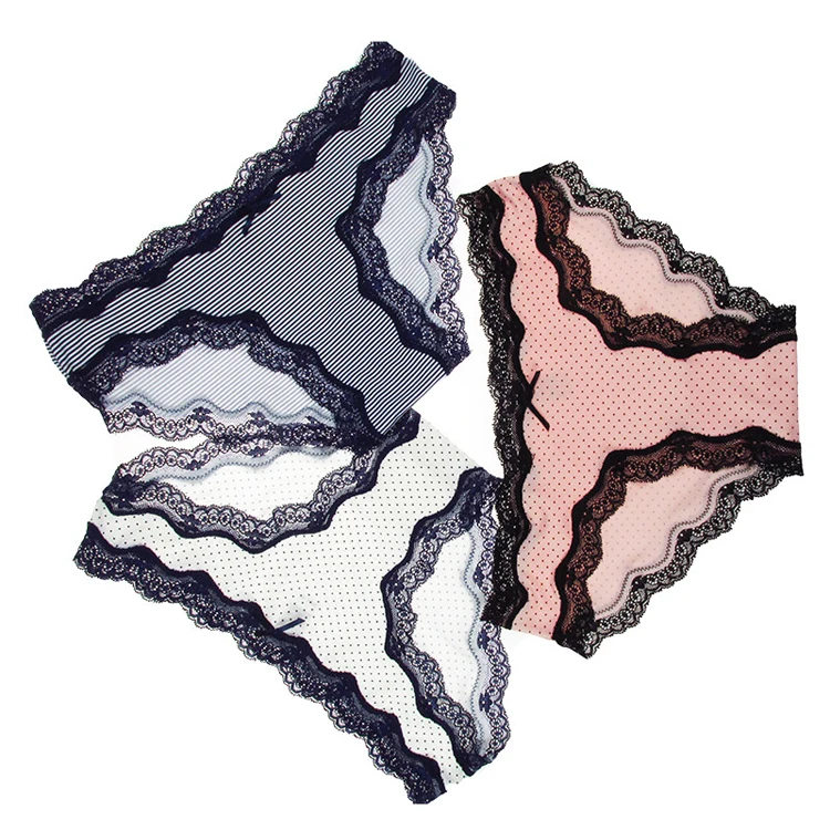 Brand New 2017 Sexy Lace Women Panties Lady's Girls Plus Size VS Pink Briefs Underwear Femme Knickers Tangas Bragas (9)