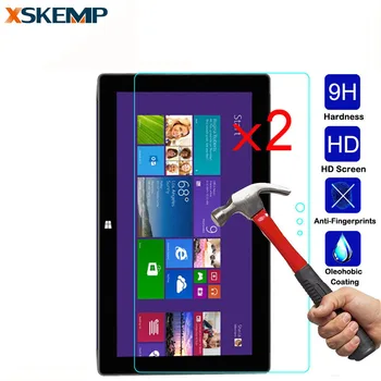 

2Pcs Arc Edge Screen Protector Film For Microsoft Surface Pro2 RT2 10.6" 3 10.8" Pro3 RT3 12" Pro 4 Tablet Real Tempered Glass