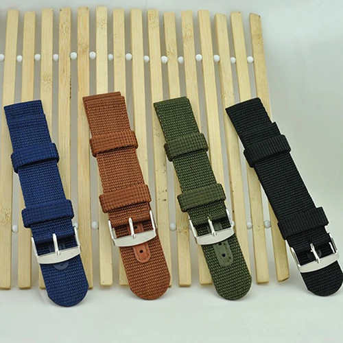 

Military Army Nylon Wrist Watch Band 18mm 20mm 22mm 24mm Replacement Strap