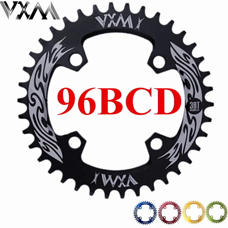 96BCD vxm دراجة كرنك و chainwheel 32 طن/34 طن/36 طن/38 طن جولة ضيق واسعة chainring أجزاء mtb الطريق دراجة crankset chainwheel دراجات