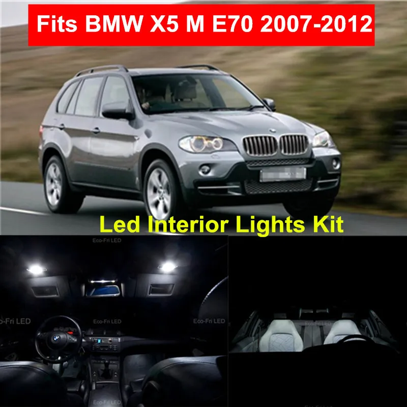 Us 17 92 40 Off Wljh 18pcs Super Bright White Error Free Canbus Led Interior Lights Package Kits For Bmw X5 M E70 2007 2012 In Signal Lamp From