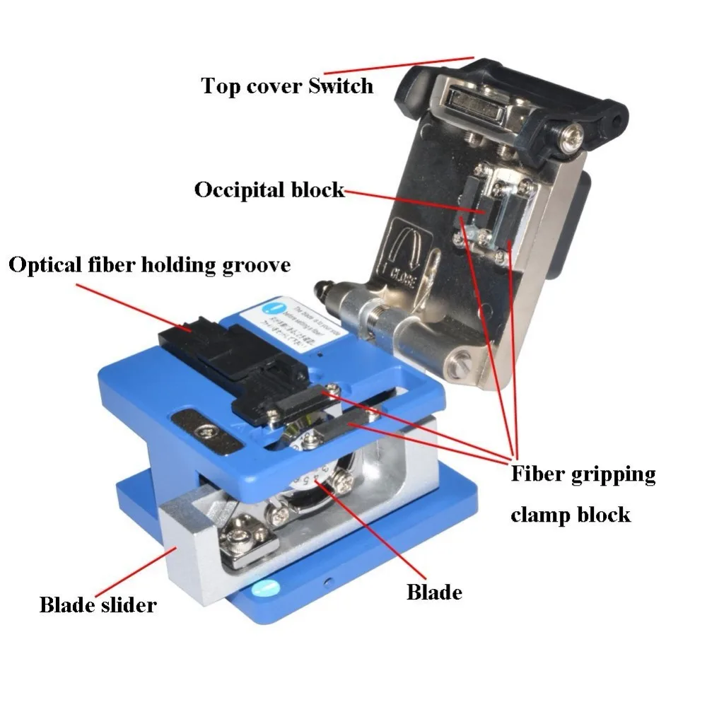 4 шт. волоконно-оптический Кливер FC-6S FTTH Оборудование для оптоволокна инструменты зачистки кабеля резак холодной Алюминий волокно Ножи