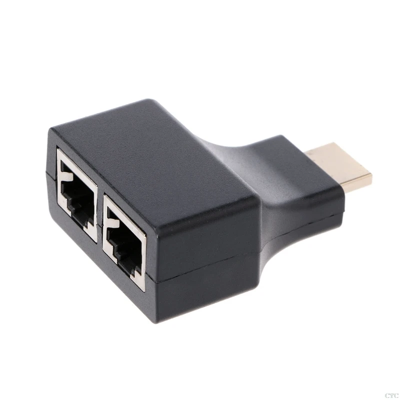 2 шт./компл. HDMI двойной RJ45 разъем CAT5E CAT6 UTP LAN Ethernet 1080P удлинитель преобразователь