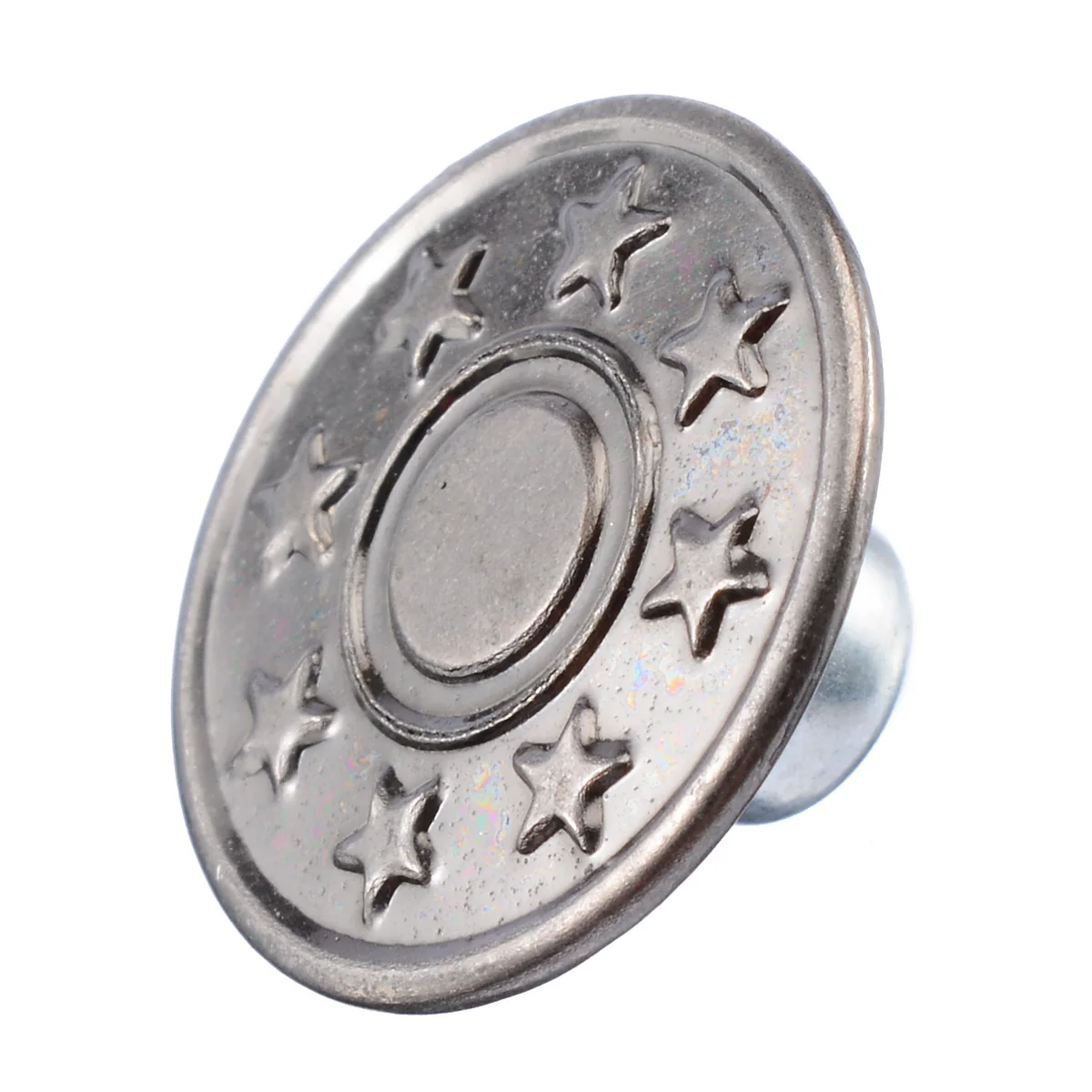 50pcs/kit Denim Jacket Jeans Button 17mm Metal Hosier Seamless Button Metal Snap Fastener Press Stud Buttons Bronze Tone