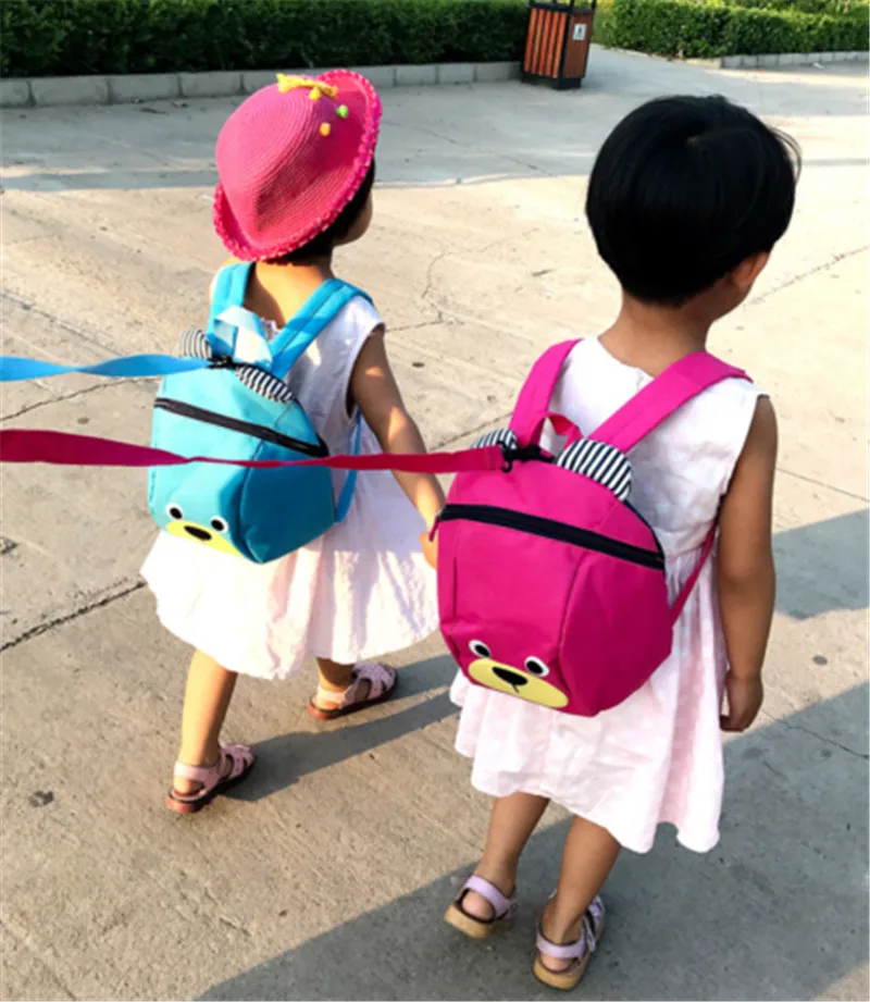 Прекрасный мультфильм Безопасность детей малышей анти-потерянный ремень сумка на молнии рюкзак с поводками