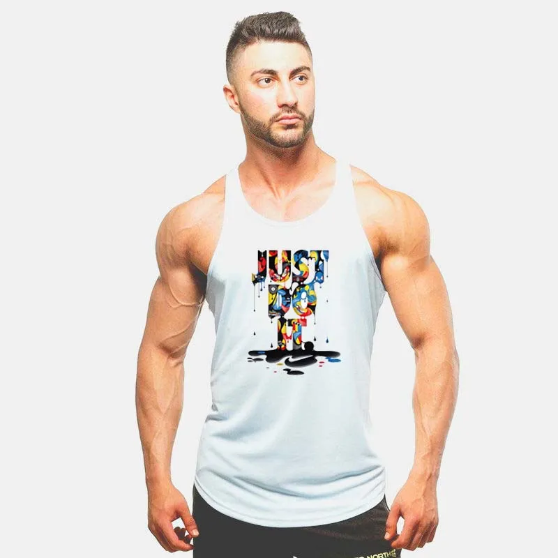 

Mens tank top men Cotton Sleeveless shirt bodybuilding vest Fitness new brand tracksuits muscle clothes Made in China