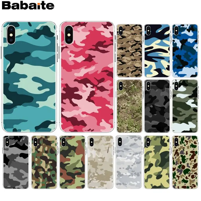 Babaite التمويه الفاخرة فريد تصميم الهاتف غطاء ل أبل فون 8 7 6 6 ثانية زائد X XS ماكس 5 5 ثانية SE XR الهواتف المحمولة Babaite التمويه الفاخرة فريد تصميم الهاتف غطاء ل أبل فون 8 7 6 6 ثانية زائد X XS ماكس 5 5 ثانية SE XR الهواتف المحمولة