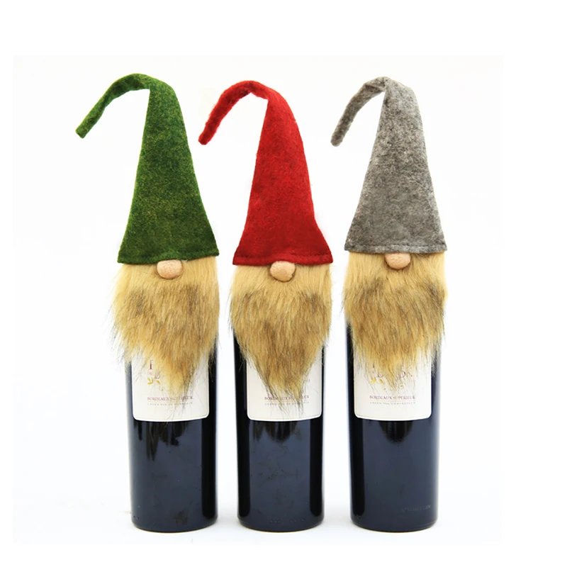 CARRYWON Merry Xmas Санта Клаус бутылки вина Обложка сумки Рождественский ужин вечерние