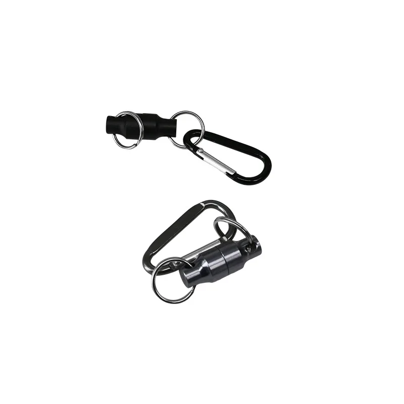 

CNC Magnetic Buckle Outdoor Climbing Secure Lock Key Chain Fishing Reel Retention Rope Portable Buckle Fishing Accessories