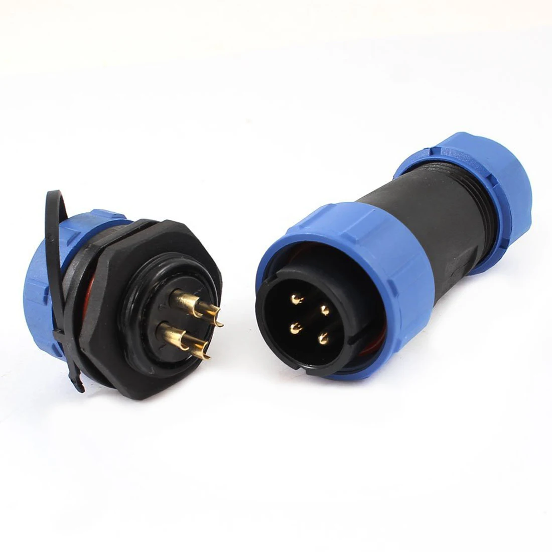 21mm 4 Pin Connecting Aviation Plug Waterproof Cable Gland w Cap | Обустройство дома