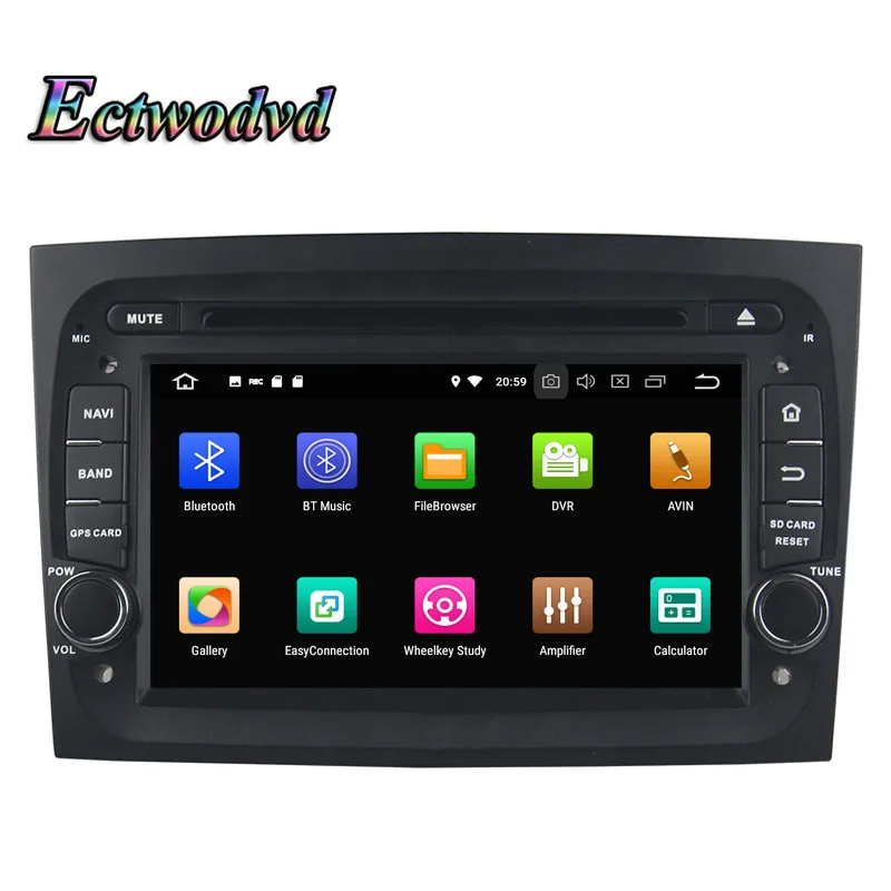 Clearance Ectwodvd Octa Core 4G RAM 64G ROM Android 9.0 Car Multimedia DVD Player GPS HeadUnit for Fiat Doblo 2016 2017 2018- 1