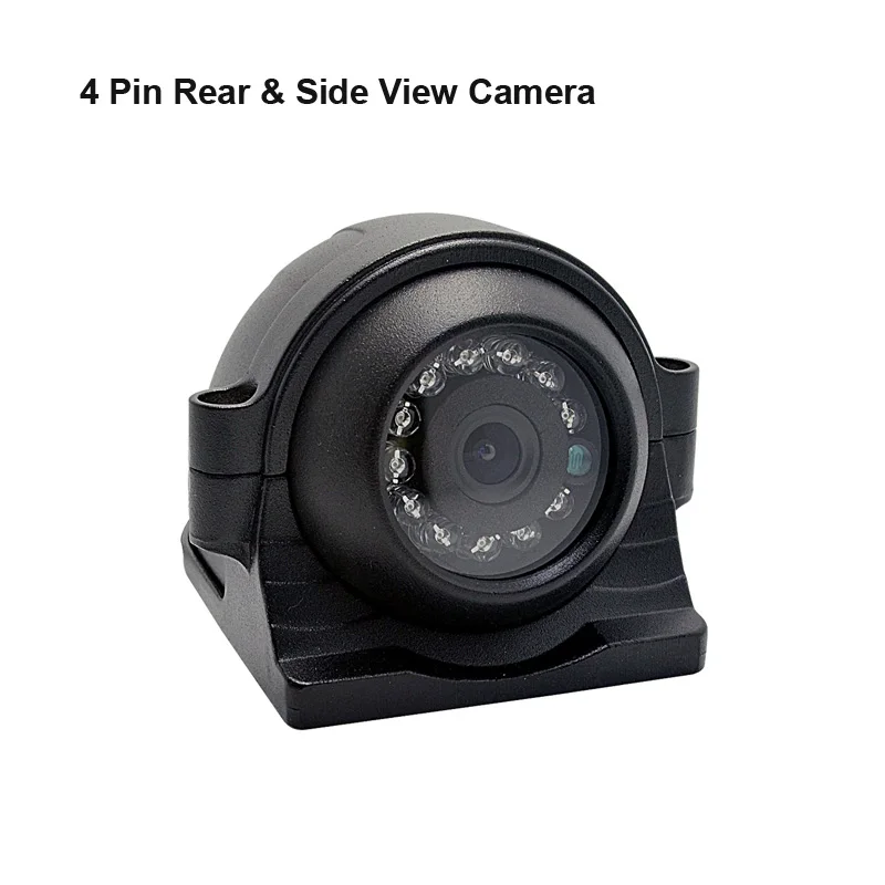 Yuanting тяжелой нагрузке 4 Pin/RCA автомобиля сзади/вид сбоку Камера мм, удлиняющий кабель, для тележка на колесах автобуса прицеп ИК Ночное видение Водонепроницаемый - Название цвета: Side camera