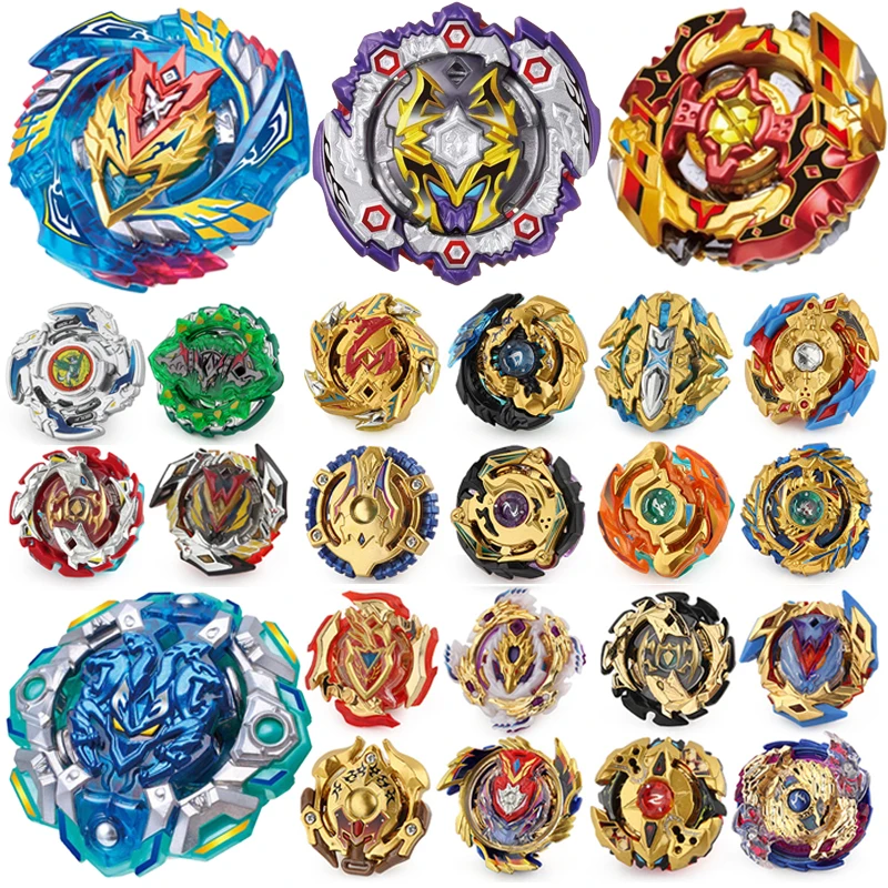 

Beyblade BURST Gold B128 B127 Without Launcher And Original Box Metal Plastic Fusion 4D Gift Spinning Top Toys For Children