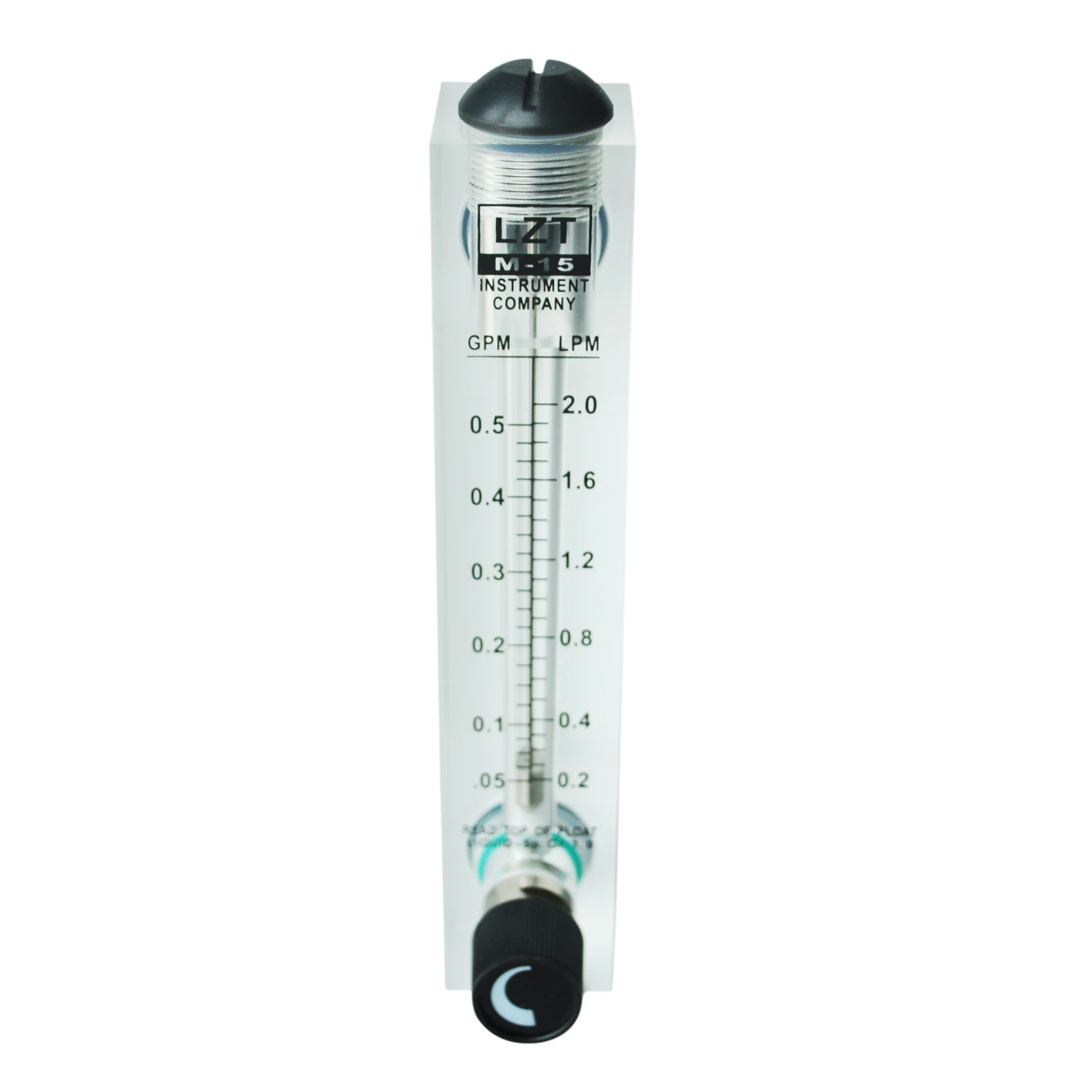 

1/2" PT Thread 0.05-0.5GPM 0.2-2LMP Water Liquid Flow Meter Flowmeter