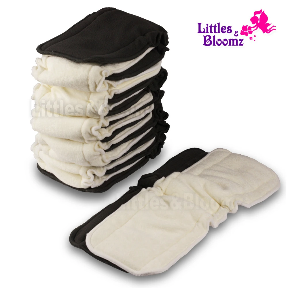 NEW Reusable Cloth Nappy BAMBOO or CHARCOAL BAMBOO liner insert booster