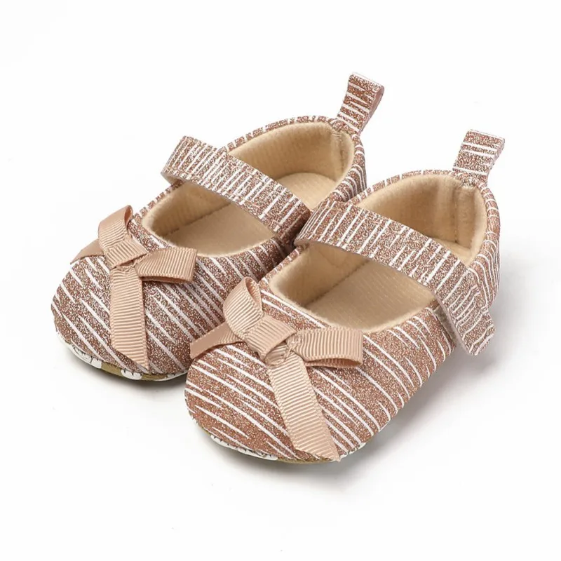 

Newborn Baby Girls First Walker Fashion Baby Princess Shoes PU Leather Cute Bowknot Soft Sole Toddler Shoes Infant Girl Shoes