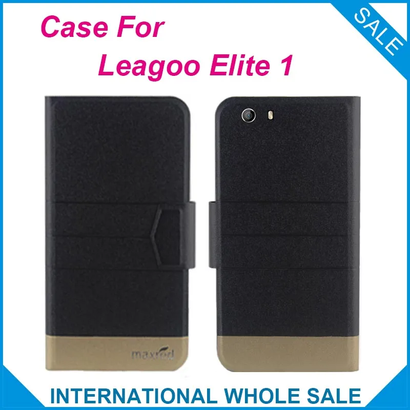 

Hot! Leagoo Elite 1 Case,5 Colors New Fashion Business Magnetic clasp Ultrathin Flip Leather Exclusive Case For Leagoo Elite 1