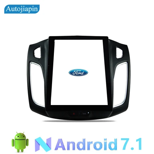 

AUTOJIAPIN Vertical 10.4 inch HD Screen Android 7.1 car multimedia dvd recorder for Ford new Focus 2012-2015 support GPS Navi