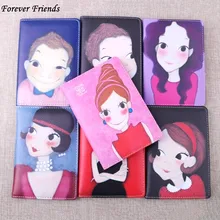 Лаванда Обложка для паспорта из искусственной кожи ID карты Мода проездной документ сумки документы паспорта Обложки паспорта держатель для кредитной карты