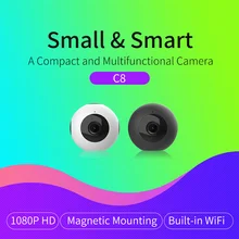 HD видео 1080P камера беспроводная Wi-Fi видеонаблюдение Ночная безопасность мини-камера сетевая домашняя детская монитор Meisort C8