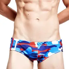 Для Мужчин's Плавание ming трусы с низкой посадкой Плавание Мужские Шорты для купания Camoflage печатных пикантные Плавание одежда Плавание костюм пляжная одежда гей костюм трусы M-XXL