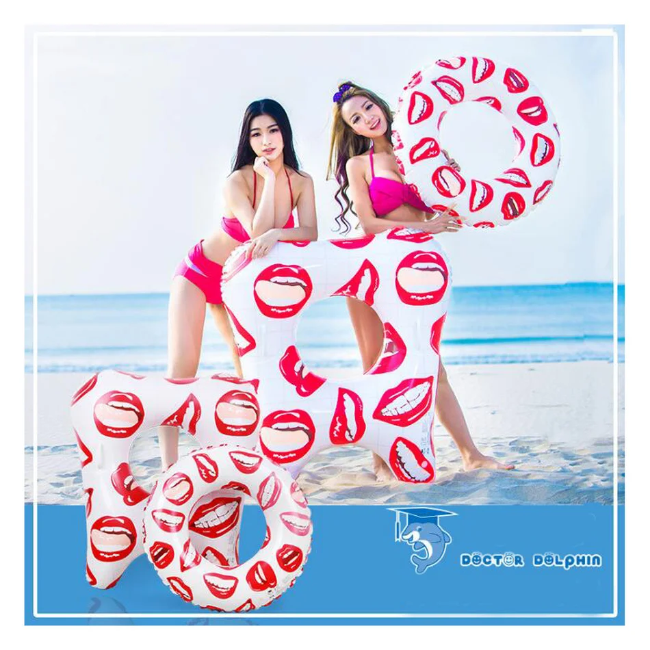 33cm teeth swimming ring Pool Floats Adult Super Large Gigantic Doughnut Pool Inflatable Life Buoy Swimming Circle Ring swimways terra sol sonoma 2 in 1 adult pool floats