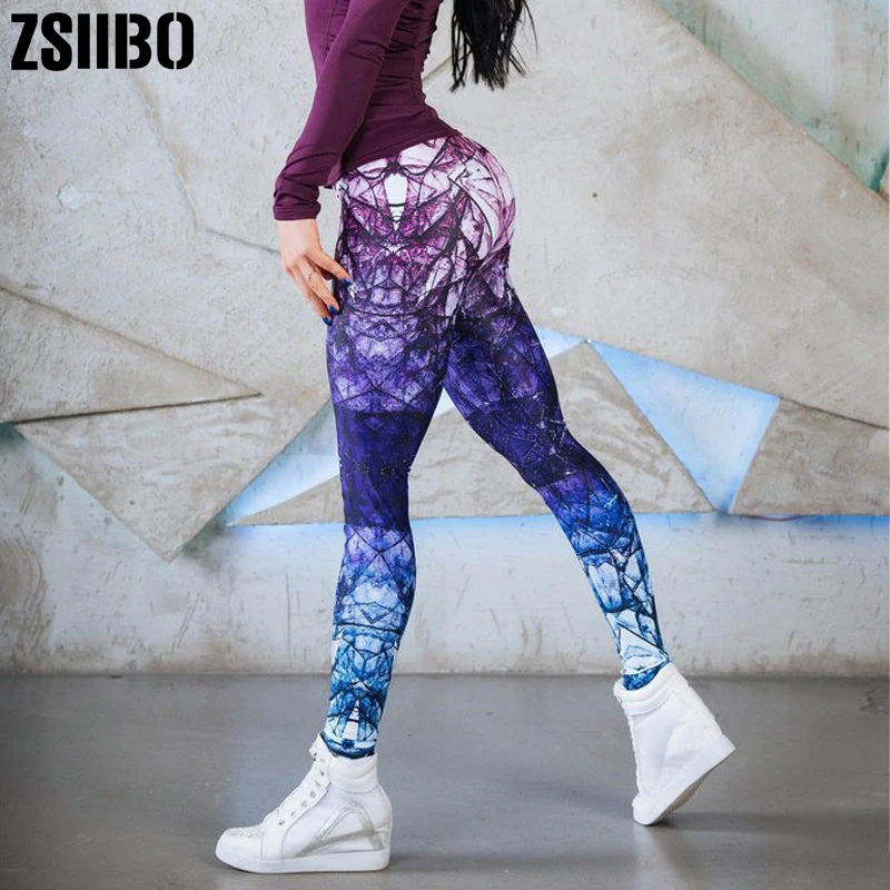 ZSIIBO новые с высокой талией, для фитнеса женские лекинсы штаны модные Лоскутные повседневные Летние Soild фитнес пот брюки леггинсы брюки