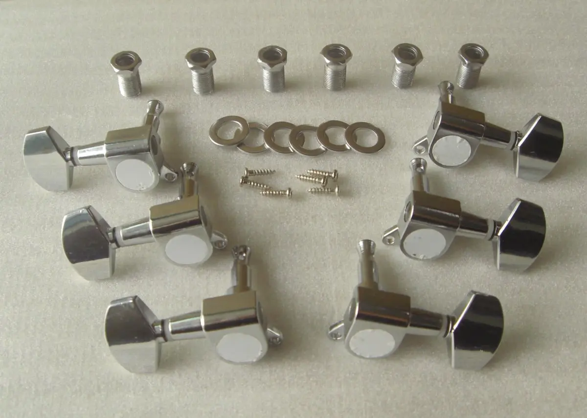 Sell Free Shipping Chrome color electric guitar machine heads 3+3