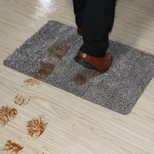 Super intérieur absorbe le tapis de porte antidérapant de support de Latex de paillasson pour la petite porte d'entrée