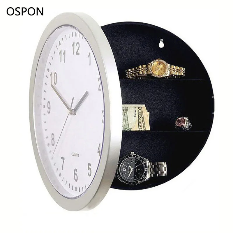 Prix OSPON Horloge Murale Coffre fort Créative Secret Caché Boîte De Rangement pour Cash Money Bijoux De Stockage Accueil Bureau de Sécurité Coffre Fort