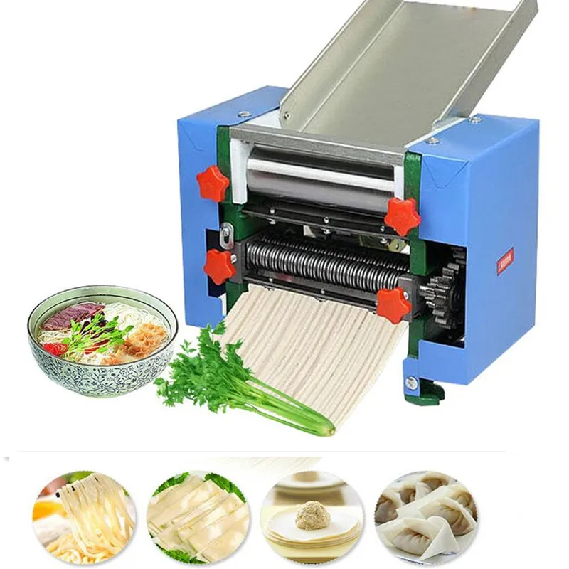 220V Electric Noodles Dumpling Wonton Maker Automatic Stainless Steel Noodle Wonton Skin Dumpling Skin Machine For Commercial