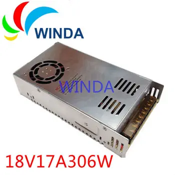 

Switching power supply output 18V 17A built-in cooling DC fan security full range DC transformer 110V 220V EU&US cord CCTV