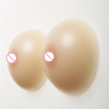 

800g/Pair Shemale Transgender Silicone Boobs Man Crossdresser Breast Forms Fake Breast Prosthesis Classic Round 3 Colors