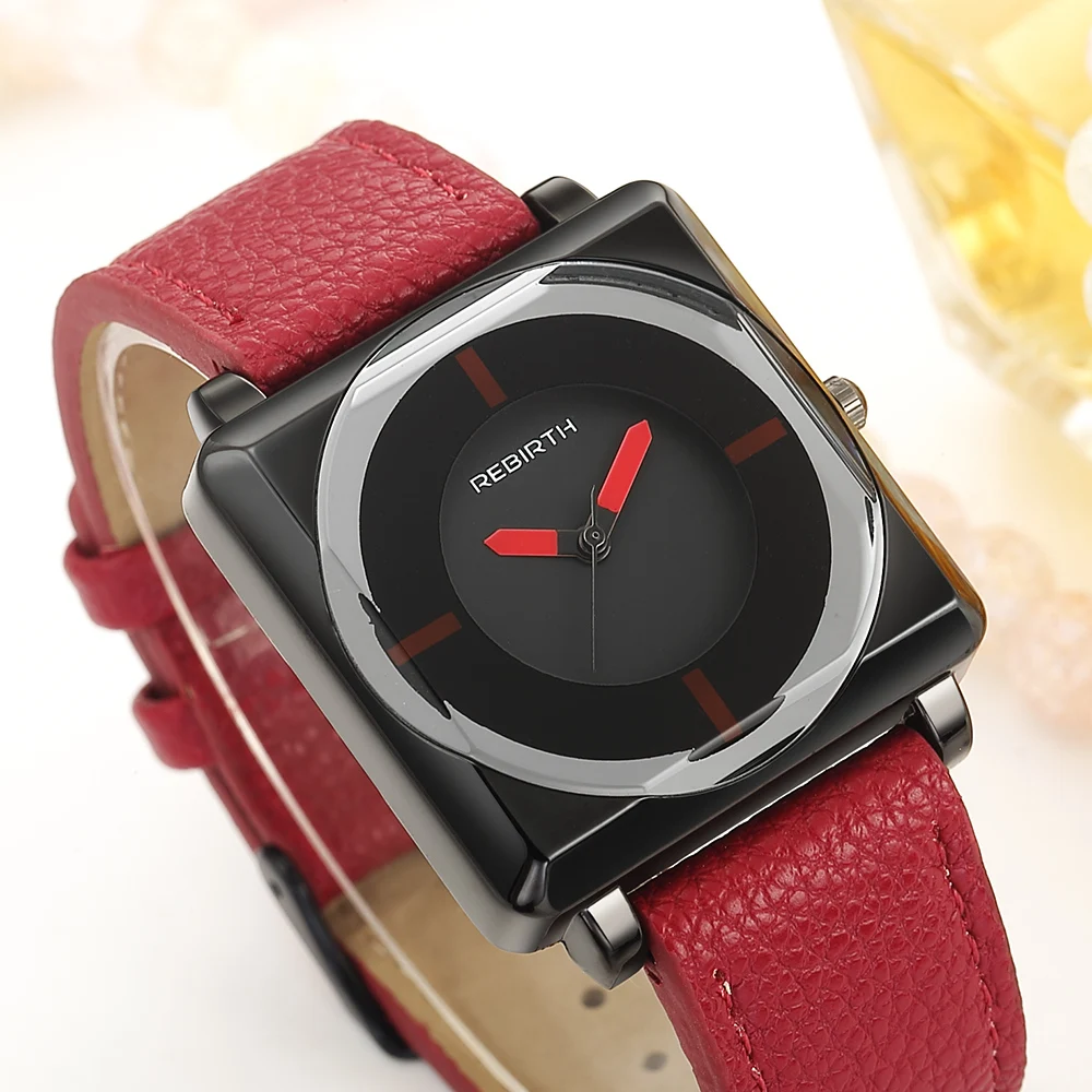 2019 Top Brand Square Women Bracelet Watches Contracted Leather Crystal WristWatches Women Dress Ladies Quartz Clock Dropshiping - Image 2