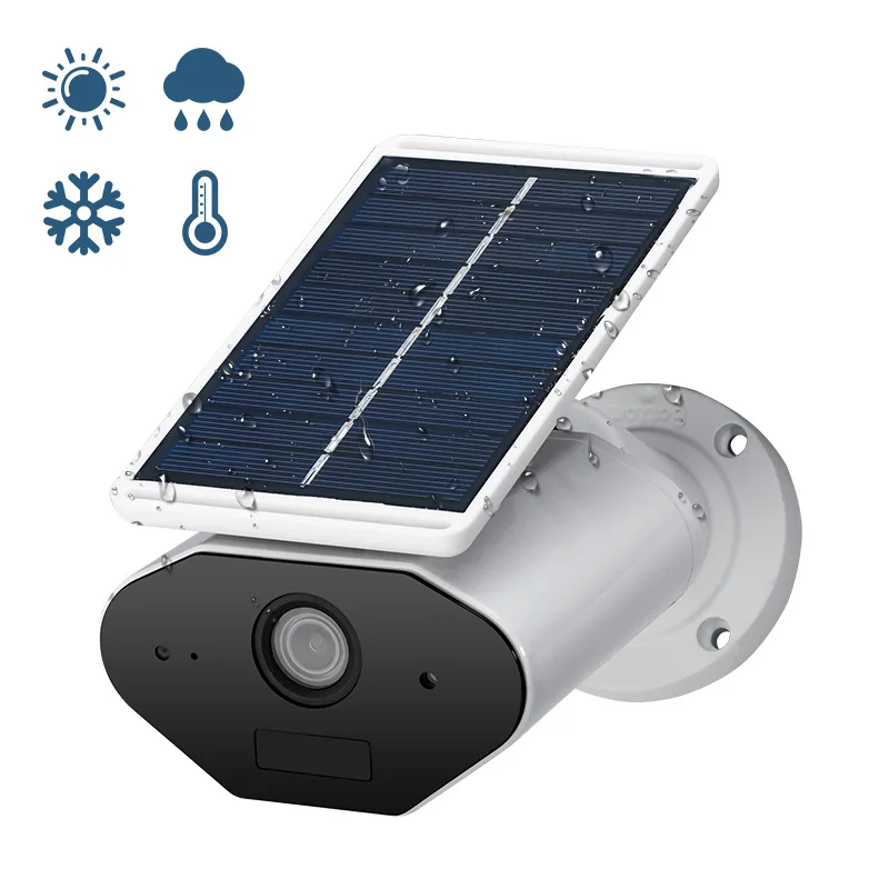 

FUERS Security Solar Panel Camera Outdoor powered wireless IP camera wifi waterproof HD IR Night Vision Solar Battery Power