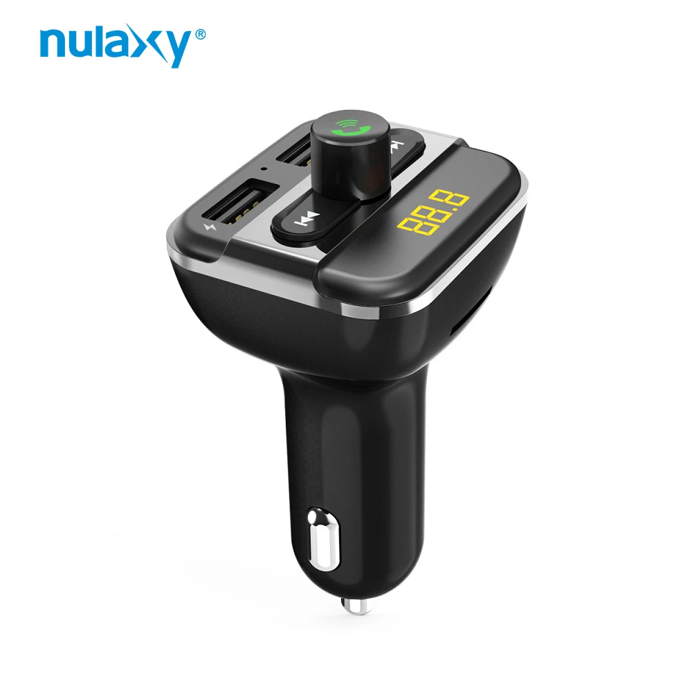 

Nulaxy Car MP3 Player Bluetooth FM Modulator With Dual USB Charger Port Car Radio FM Transmitter Support Flash Driver TF/SD Card