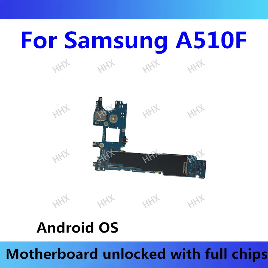 

A510F motherboard Original unlocked for Samsung Galaxy A5 A510F motherboard Android OS tested mainboard A510F card/fee with chip