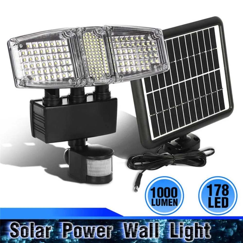 

New Sale 178/188/60LED Solar Light Waterproof Motion Sensor Wall Lamp Outdoor Garden Parks Security Emergency Street Solar Light
