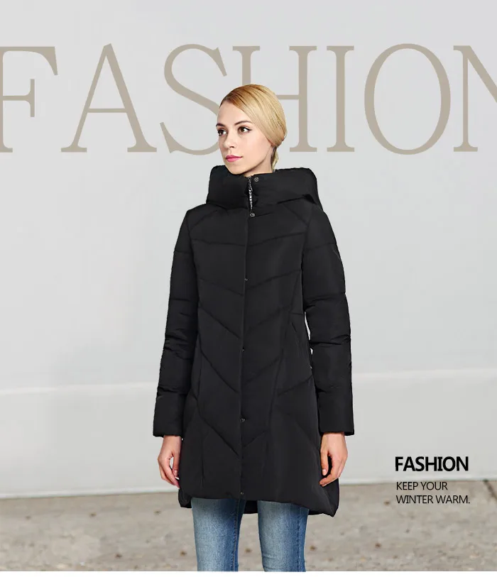 Женская зимняя куртка размера плюс, длинное модное женское зимнее пальто с капюшоном, теплый уплотненный ветрозащитный пуховик, парка