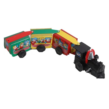 

Chain Train Toy Iron Clockwork Collection Environmental Beginning Ability Cool Old Tin Toy Kids Toys Gift