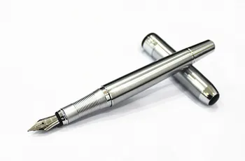 

Top selling Silver Fountain Pen JINHAO 250 F Nib Gold Trim Removable Ink Converter