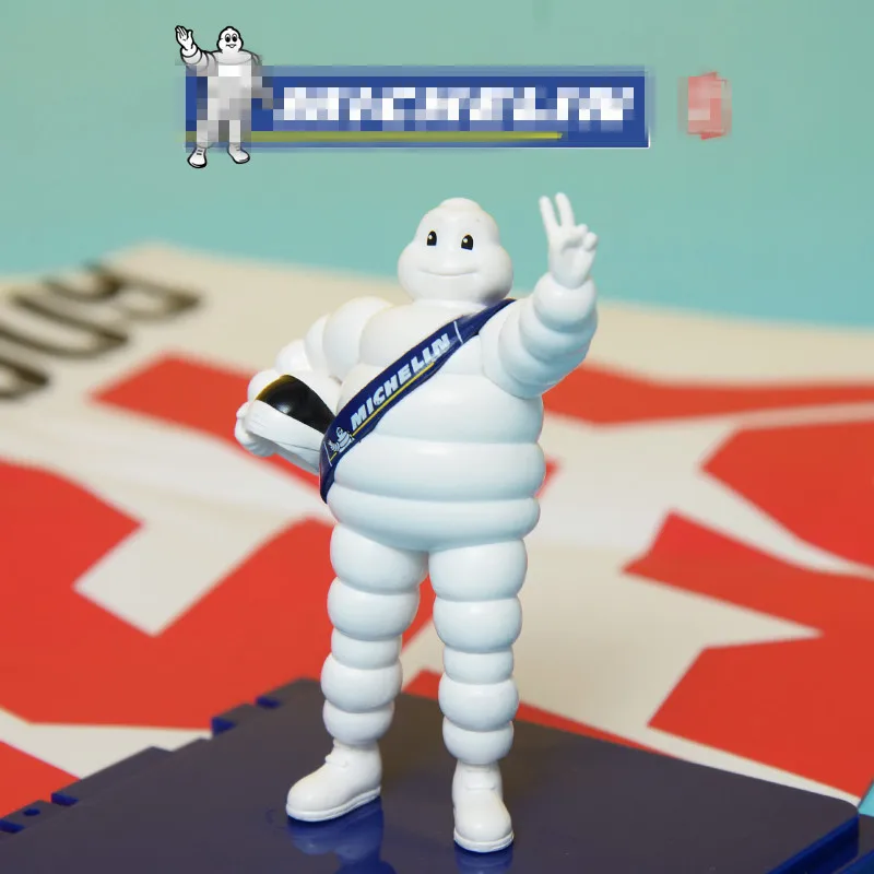 

New Carton Standing Vinly Figure Michelin Tire lovely Doll White Fat White Tire Doll Included in Base