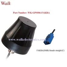 FAKRA женский водонепроницаемый на открытом воздухе используйте винт крепление с высоким коэффициентом усиления действующая gps-антенна IP67 потолочный автомобильная антенна GPS