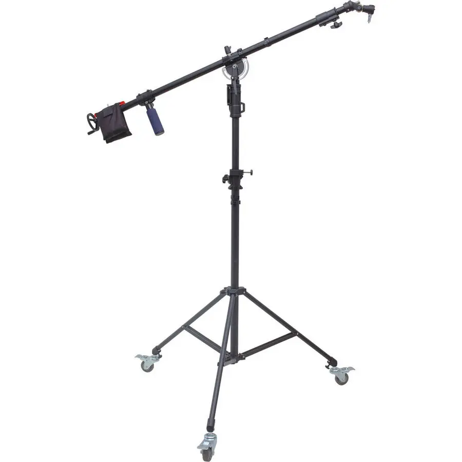  7ft Boom Stand w/ 8ft Boom Stand Wheels Crank Adjustment Foldable Photo Studio