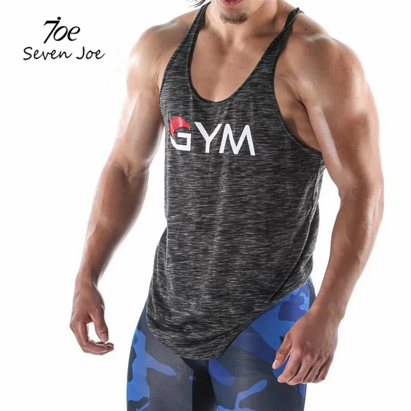 

Seven Joe Mens Sleeveless Tank Tops Summer Male Tank Top gyms Clothing Bodybuilding Undershirt Golds Fitness tank tops