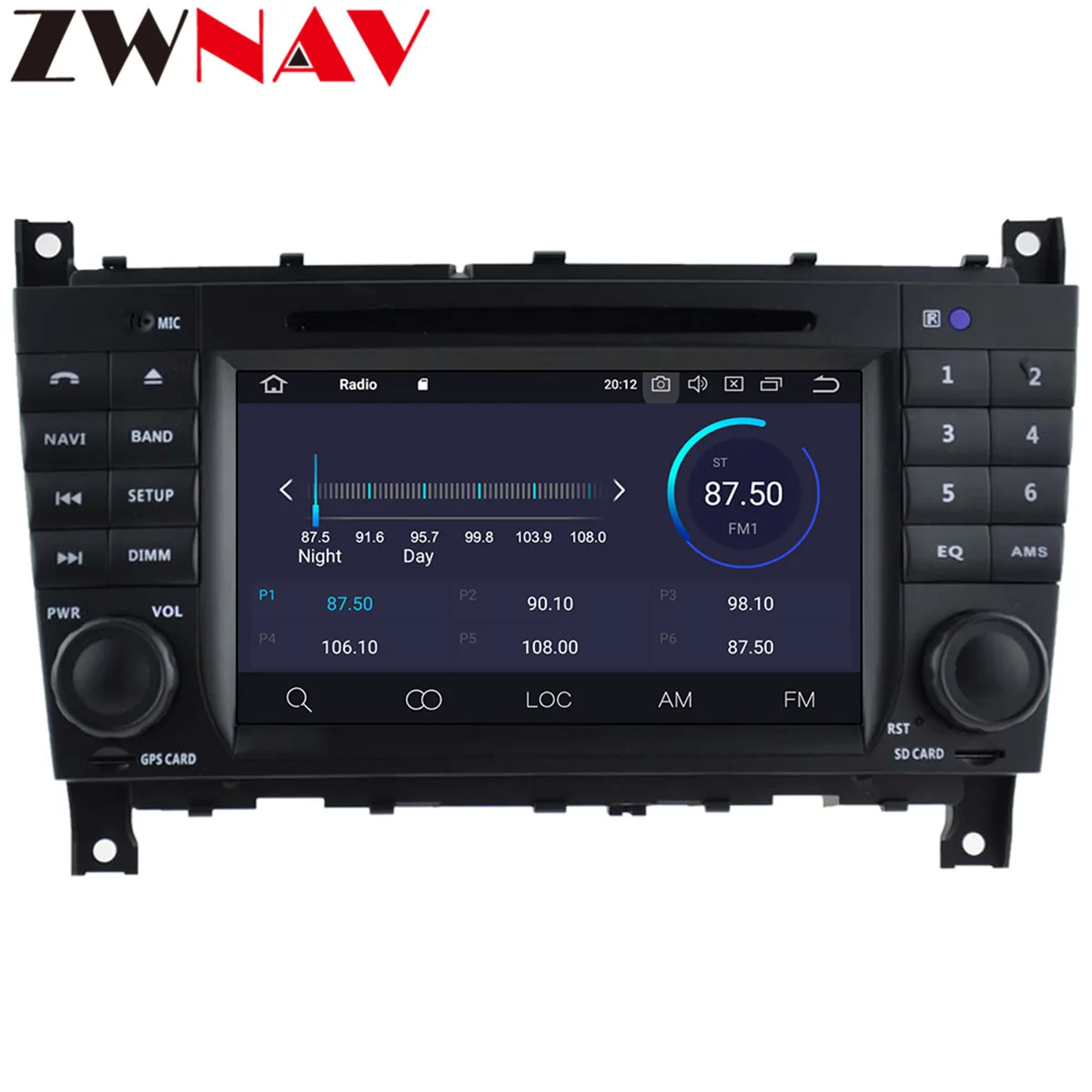 Автомобильный DVD плеер 4 + 64 7 дюймов Android 9 0 gps навигация для Mercedes Benz Φ GPS