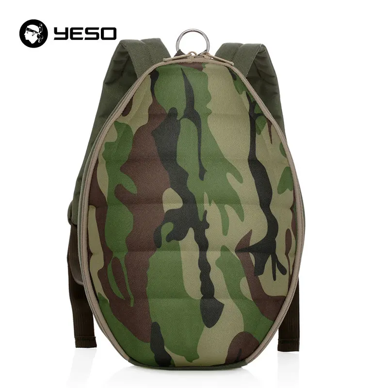 YESO брендовый Камуфляжный Детский рюкзак в форме гранаты для подростков, модный многофункциональный рюкзак с большим космосом, мужской школьный рюкзак из полиэстера - Цвет: Camouflag