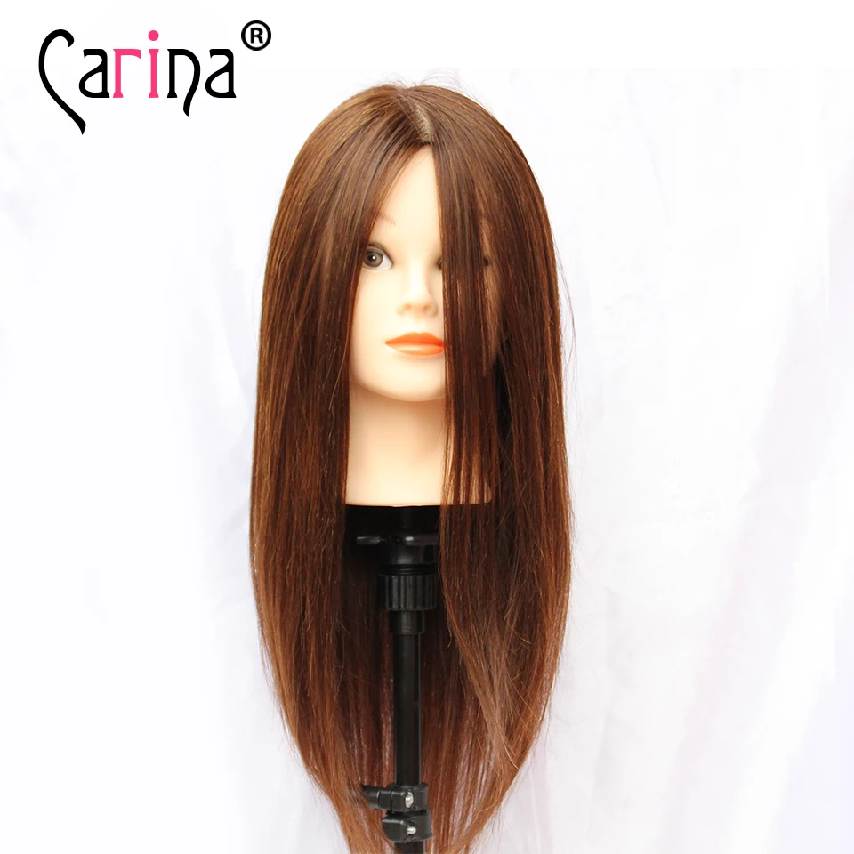 

Practice Cutting Hairdressing Training Mannequin Head with hair Manikin Head Hair Styling For 80% Human Hair Mannequins head